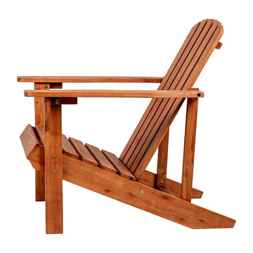 Westport Outdoor Patio Traditional Acacia Wood Adirondack Chair - JONATHAN Y